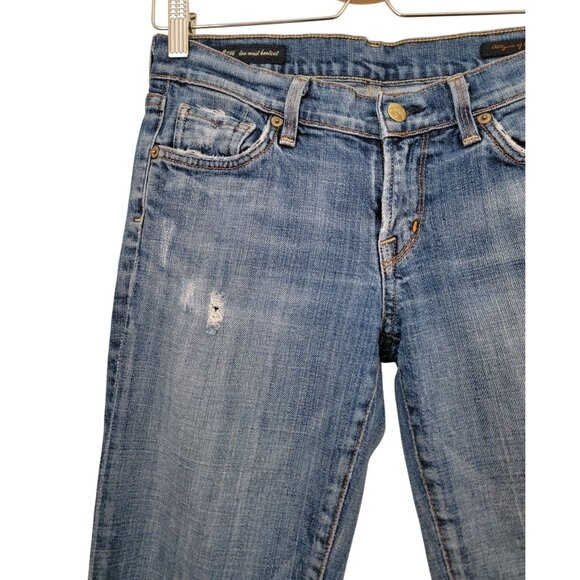 Citizens Of Humanity COH Ric Rac #108 Stretch Low Waist Bootcut Blue Jeans Sz 28 - Picture 3 of 13